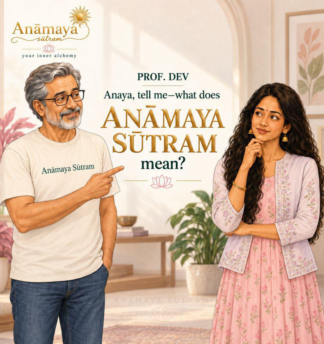 Anaya and Prof. Dev — What does Anāmaya Sūtram mean?